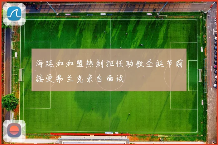 海廷加加盟热刺担任助教圣诞节前接受弗兰克亲自面试